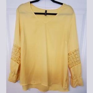 Yellow Long Sleeve Blouse